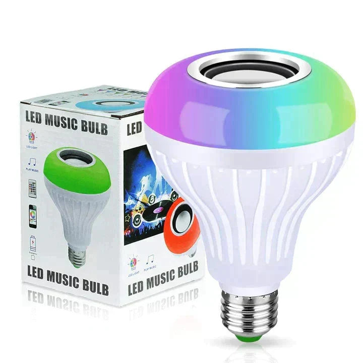 Led music bulb RGB wireless bluetooth light bulb with speaker / 24-key remote control bulb