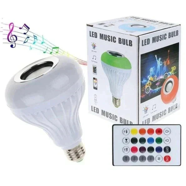 Led music bulb RGB wireless bluetooth light bulb with speaker / 24-key remote control bulb