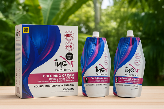 ING V Hair Color 100% Original - Ammonia Free-Allergy Free - 1000ml