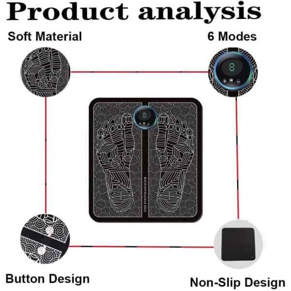 Ems Foot Massager black in color