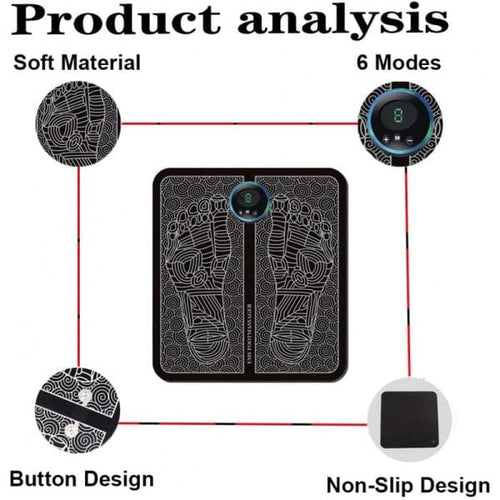 Ems Foot Massager black in color