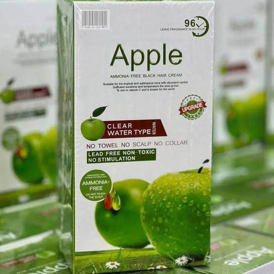 Original Apple Hair Colour in Pakistan | Apple Hair Colour Professional Dark Brown – Natural Black,Ammonia-Free (2x 500ml)