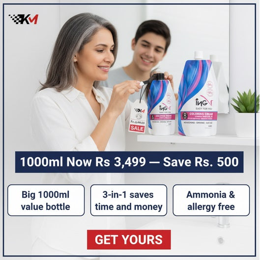 ING V Hair Color 100% Original - Ammonia Free-Allergy Free - 1000ml