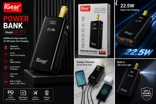 30000mAh Fast Charging Power Bank