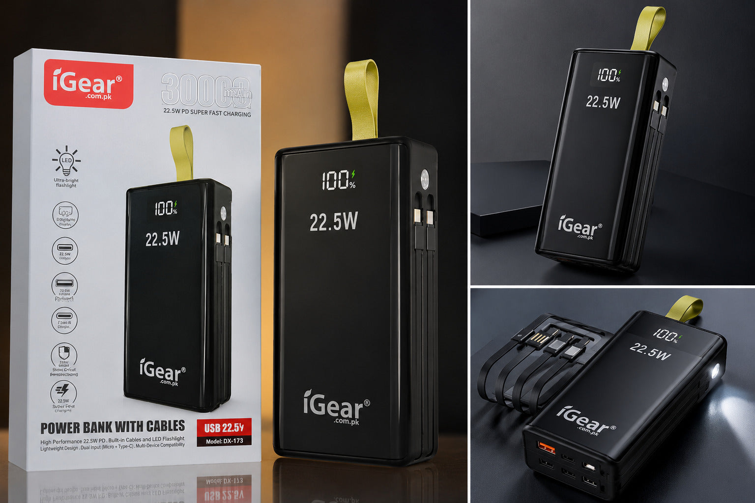 30000mAh Fast Charging Power Bank